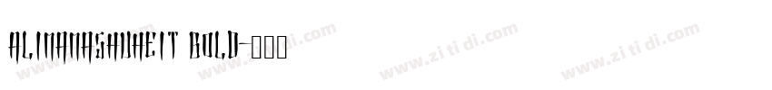 AlimamaShuHeiT bold字体转换